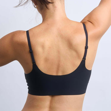 Black V-Neck Soft Bra - Soft Essentials